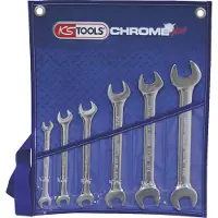 Ks Tools CHROMEplus Doppel-Maulschlüssel-Satz, 6-tlg