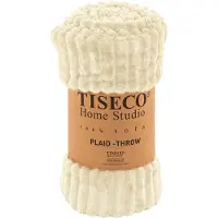 Tiseco Tagesdecke Home Studio Ribble Ivory-130 x 160 cm
