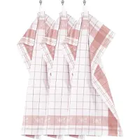 Tiseco Küchenhandtuch Home Studio Pharao BML Pink (3er-Set) - 50 x 70 cm