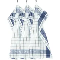Tiseco Küchenhandtuch Home Studio Pharao BML Dark Blue - 50 x 70 cm (3er Set)