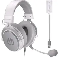 Endorfy VIRO Plus USB Onyx White, Kabelgebunden, Musik/Alltag, 20 - 20000 Hz, Kopfhörer, Weiß