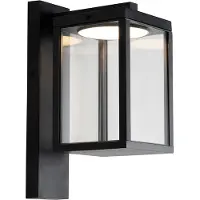 QAZQA Außenwandlaterne Schwarz inkl LED IP54 Ferdinand