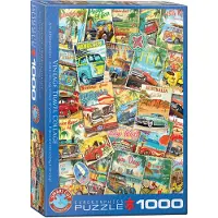 Eurographics Puzzle Retro-Reise-Collage 1000 Teile