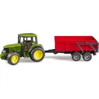 BRUDER John Deere Traktor Mit Kippanhänger