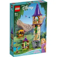 LEGO 43187 Disney Princess Rapunzels Turm Set mit 2 Mini-Puppen aus dem Film „Rapunzel – Neu verföhnt“, kreatives Spielzeug für Kinder ab 6 Jahren