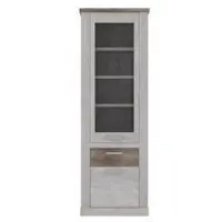 Forte Vitrine Duro ¦ weiß ¦ Maße (cm): B: 71 H: 212 T: 41.0
