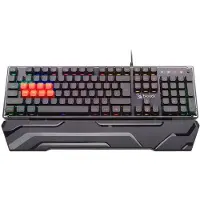 A4Tech B3370R, Volle Größe (100%), Kabelgebunden, USB, Mechanischer Switch, QWERTY, Schwarz