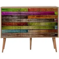 Hannah Home Skye Decor, Mega- Mega SPH, Sonomo, Kommoden, 90x120x36 cm, 100% Melaminbeschichtete Partikelplatte 863SPH3938