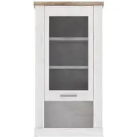 Forte Hängevitrine ¦ weiß ¦ Maße (cm): B: 71,2 H: 136,5 T: 34.4