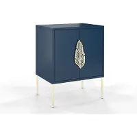 Skandica Nachttisch ¦ blau ¦ Maße (cm): B: 54 H: 69