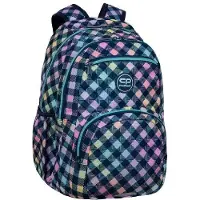 CoolPack Pick Schulrucksack für Jugendliche, geräumig, kariert