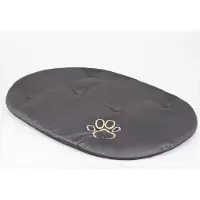 TexCorp Ovale Hundekissen R9 – 87×62 cm, robustes & waschbares Haustierkissen, , ideal für große Hunde | Grau