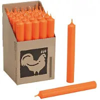 Kerzenfarm Stabkerzen Orange, 180/22 mm, , Brenndauer 8h, 25 St.