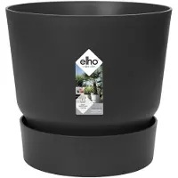 Elho Greenville Rond 20 Blumentopf zwart (zwart)