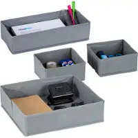 Relaxdays 4-tlg. Schubladenorganizer