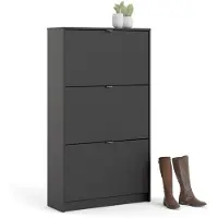 Hobby Hall Schuhkipper ¦ schwarz ¦ Maße (cm): B: 70,3 H: 123,6 T: 24.1