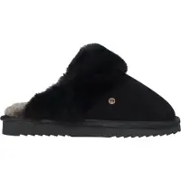 Warmbat Flurry Pantoffels Open - Zwart - Maat 38