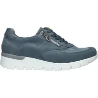 Waldlaufer K Damenschuhe - bequeme Schnür- Halbschuhe blau Freizeit NEU