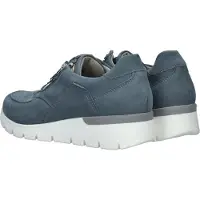 Waldlaufer K Damenschuhe - bequeme Schnür- Halbschuhe blau Freizeit