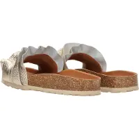 Verbenas Pantolette "Rocio Roda" Sommerschuh, Strandschuh, Flat mit vorgeformten Fußbett