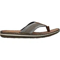 Rieker Zehentrenner, Sommerschuh, Schlappen, Poolslides, Badeschuh, mit Leder-Innensohle