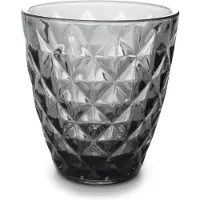 Salt & pepper Wasserglas Prisma Grau 220 ml (4er-Set)