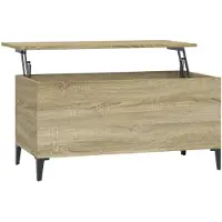 vidaXL Couchtisch Sonoma-Eiche 90x44,5x45 cm Holzwerkstoff