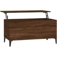 vidaXL Couchtisch Braun Eichen-Optik 90x44,5x45 cm Holzwerkstoff