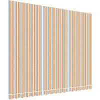 vidaXL Ersatzstoff für Markise Orange und Blau 4,5x3,5 m Polyester