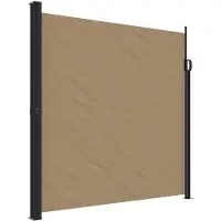 vidaXL Seitenmarkise Ausziehbar Taupe 200x300 cm