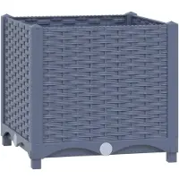 vidaXL Hochbeet 40x40x38 cm Polypropylen