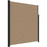 vidaXL Seitenmarkise Ausziehbar Taupe 220x500 cm