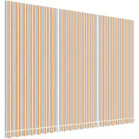 vidaXL Ersatzstoff für Markise Orange und Blau 5x3,5 m Polyester