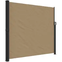 vidaXL Seitenmarkise Ausziehbar Taupe 180x300 cm
