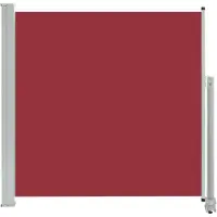 vidaXL Ausziehbare Seitenmarkise 160x300 cm Rot