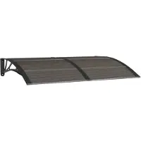 vidaXL Türvordach Schwarz 150x100 cm Polycarbonat