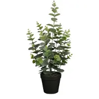 Mica Decorations Mica Kunstpflanze Eukalyptus grün im Topf Ø 23 x 53 cm GLO660754939