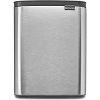 Brabantia BO Mülleimer 12 Liter Matt Steel Fingerprint Proof