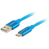 Lanberg CA-USBO-22CU-0018-BL, 1,8 m, USB A, USB C, USB 2.0, 0,48 Gbit/s, Blau