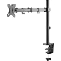 Techly Befestigungskit für Monitor (einstellbarer Arm) - Schwarz - Bildschirmgrösse: 33-