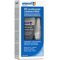 Unecol Beschleuniger-Kit + Cyano porös m., bot. 50 g + aeros. 200ml a7156