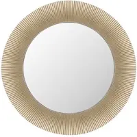 Kartell All Saints Wandspiegel, gold, Ø 78 cm - , All Saints, Gold / Messing, für Wohnzimmer, Kunststoff, Design