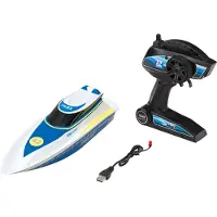 Revell Control RC Polizei Boot I Ferngesteuertes Boot | ab 8 Jahren I mit eingebautem Li-Ion Akku und Pistolen-Fernsteuerung I moderne 2,4 GHz Fernsteuerungstechnik