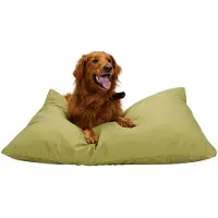 Maxxpro Hundebett Hundekissen 70 x 100 cm Hundematte Gross Hunde Hundedecke mit Reißverschluss Polyester und Mikrofaser Grün