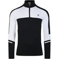 Dare 2b - "Speed" Base Layer Oberteil mit halbem Reißverschluss für Herren (Schwarz/Weiß)