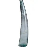 Gilde Bodenvase "Bodenvase Bleu", transparent (blau), B:20cm H:100cm T:20cm Ø:20cm, Glas, Vasen, Bodenvase