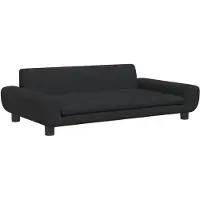 vidaXL Hundebett Schwarz 100x54x33 cm Samt