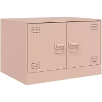 vidaXL Couchtisch Rosa 67x50x44 cm Stahl