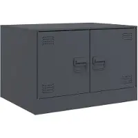 vidaXL Couchtisch Anthrazit 67x50x44 cm Stahl