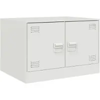 vidaXL Couchtisch Weiß 67x50x44 cm Stahl
